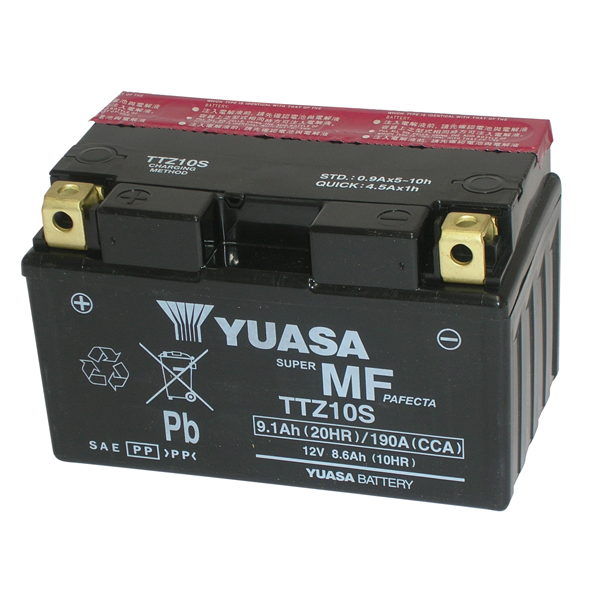 Batteria YUASA TTZ10S (12V - 8,6 AH - Acido Incluso - Tipo MF - Da  Attivare) YUASA - Cod.065910